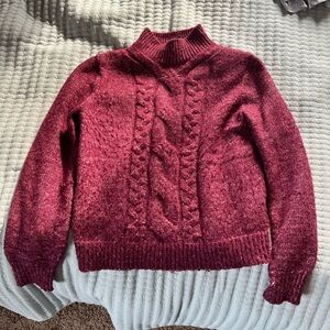 Women's Burgundy Sweater
